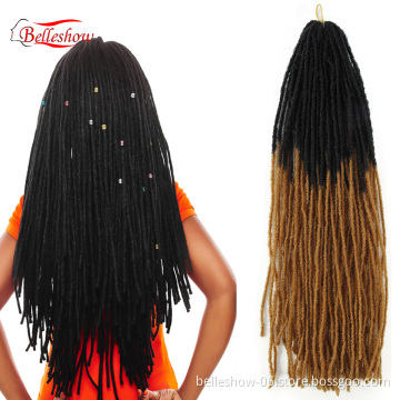 Hot sell 18inch Goddess Locs Crochet Braids Crochet Hair Extensions Faux Locs Straight faux dreadlock